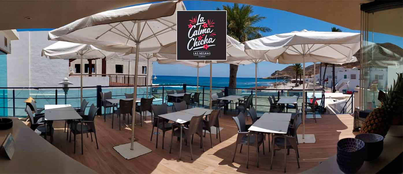 Restaurante la calma Chicha, las Negras, Parque Natural Cabo de Gata