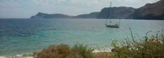 Cala de san Pedro, Playa en Cabo de Gata