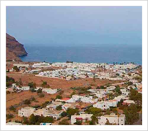 Le parc naturel de Cabo de Gata-Níjar est délimité entre les municipalités d'Almería, Níjar et Carboneras.